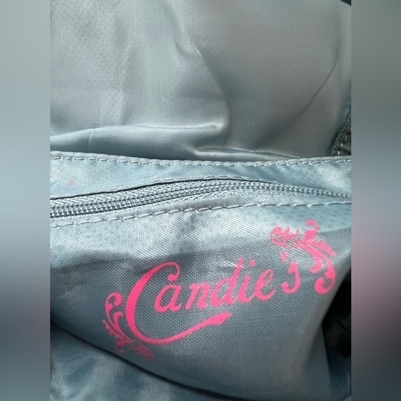 CANDIES Vegan Leather Pink Purple Rose Sequins Studded Mini Crossbody Purse Bag - Picture 4 of 14